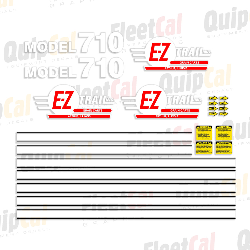 E-Z Trail Model 710 Grain Cart Decal Set