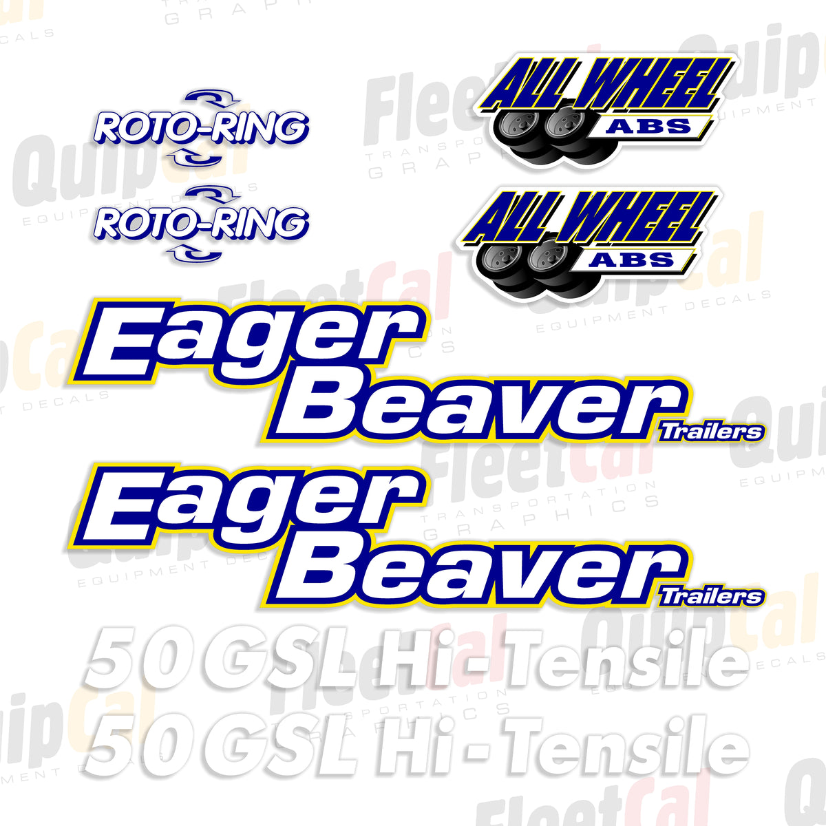 Eager Beaver Trailer Decals