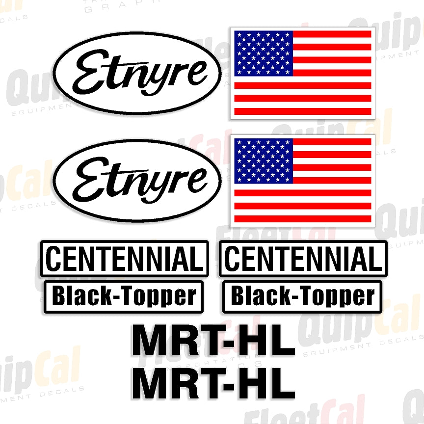 Etnyre Centennial Black-Topper Distributor Tank Marking Decal Set ...