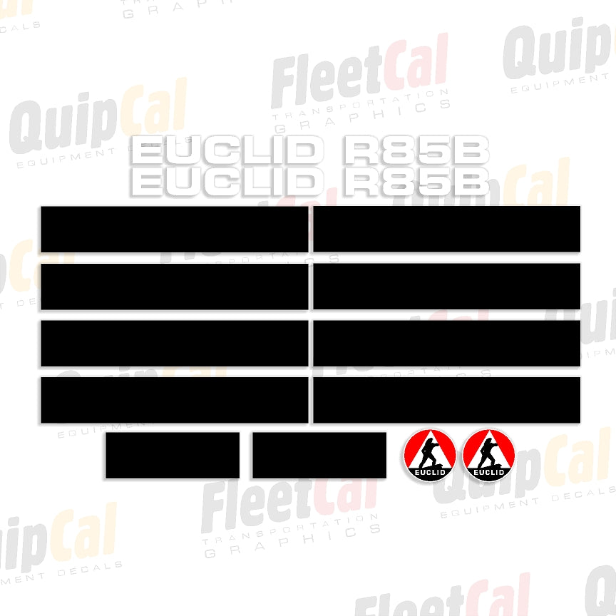 Euclid R-85B Quarry Truck Marking Decal Set – Truck and Equipment Decals
