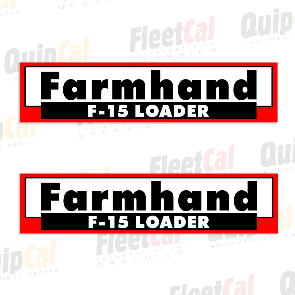 Farmhand F-15 Front Loader Decals (1 PAIR)