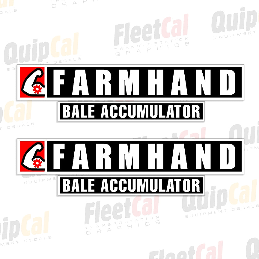 Farmhand 8 Bale Accumulator Marking Decal Set – Truck and Equipment Decals