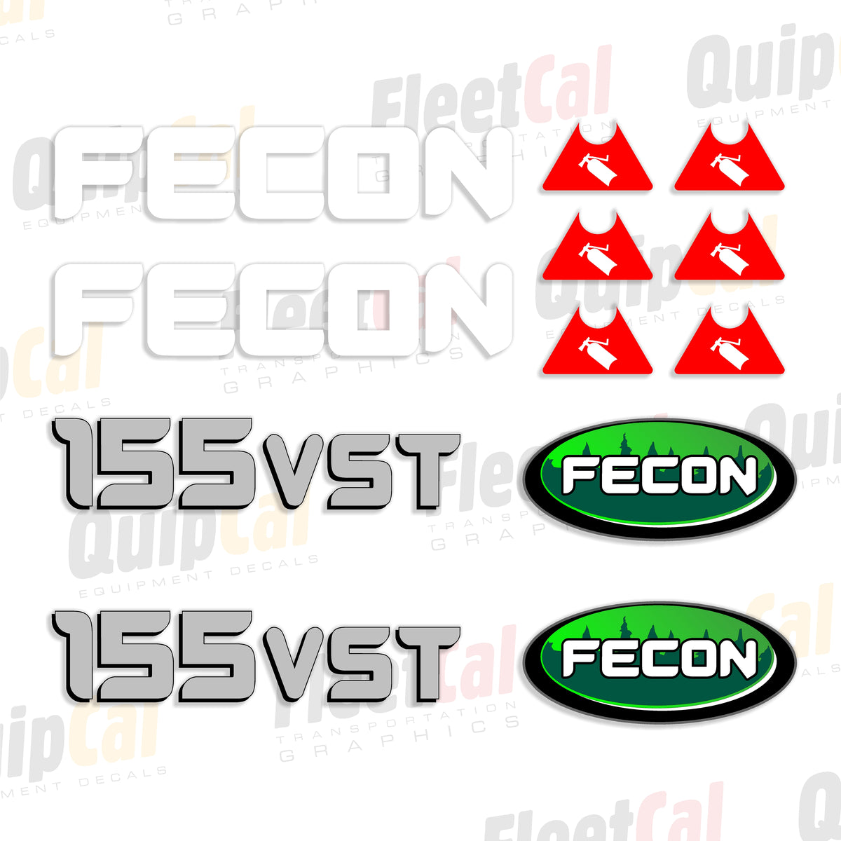 Fecon Mulcher Decals