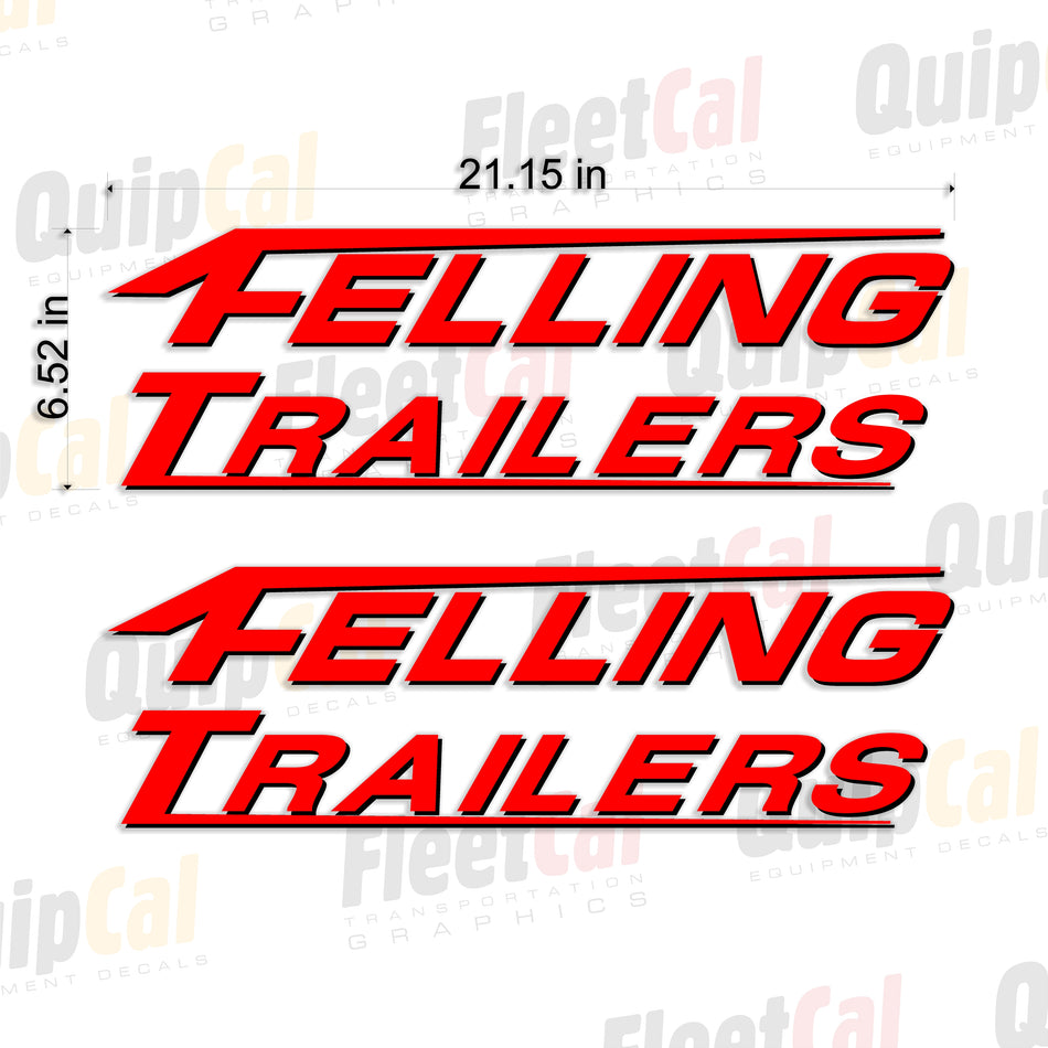 Felling Trailers Logo Decals (1 PAIR)