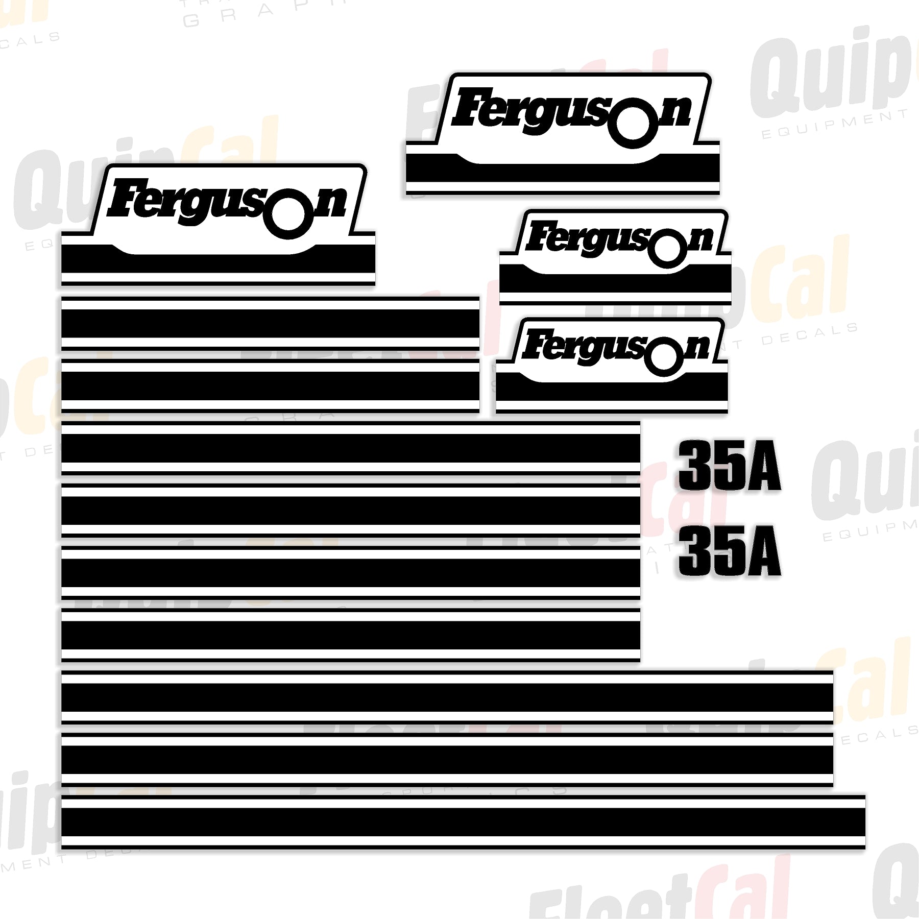 Ferguson 35A Double Drum Roller Marking Decal Set – Truck and Equipment ...