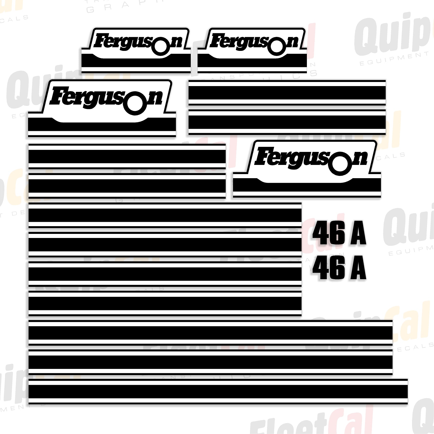 Ferguson 46A Double Drum Roller Marking Decal Set – Truck and Equipment ...
