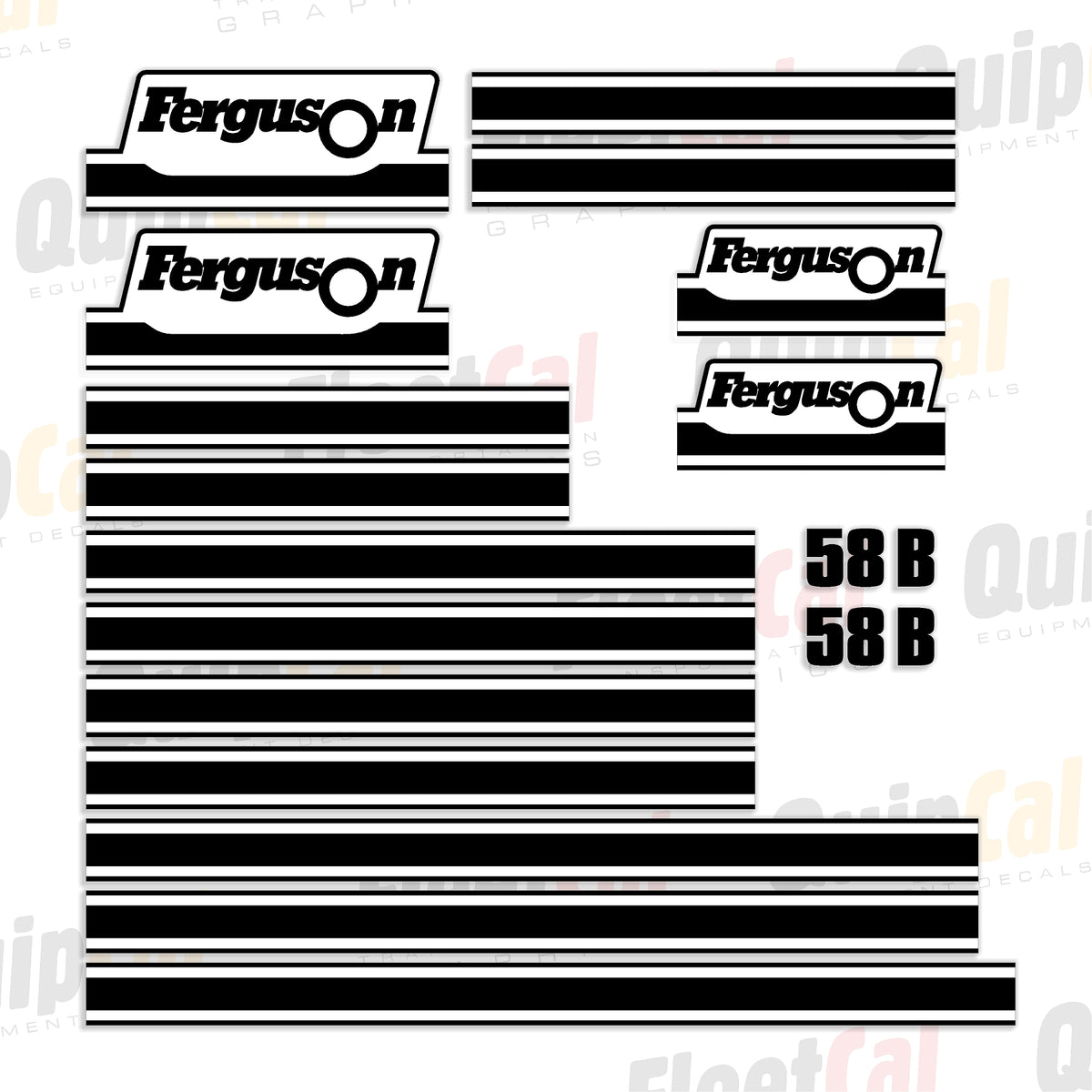 Ferguson Decals Ferguson 58B Double Drum Roller Marking Decal Set – Truck and Equipment ...