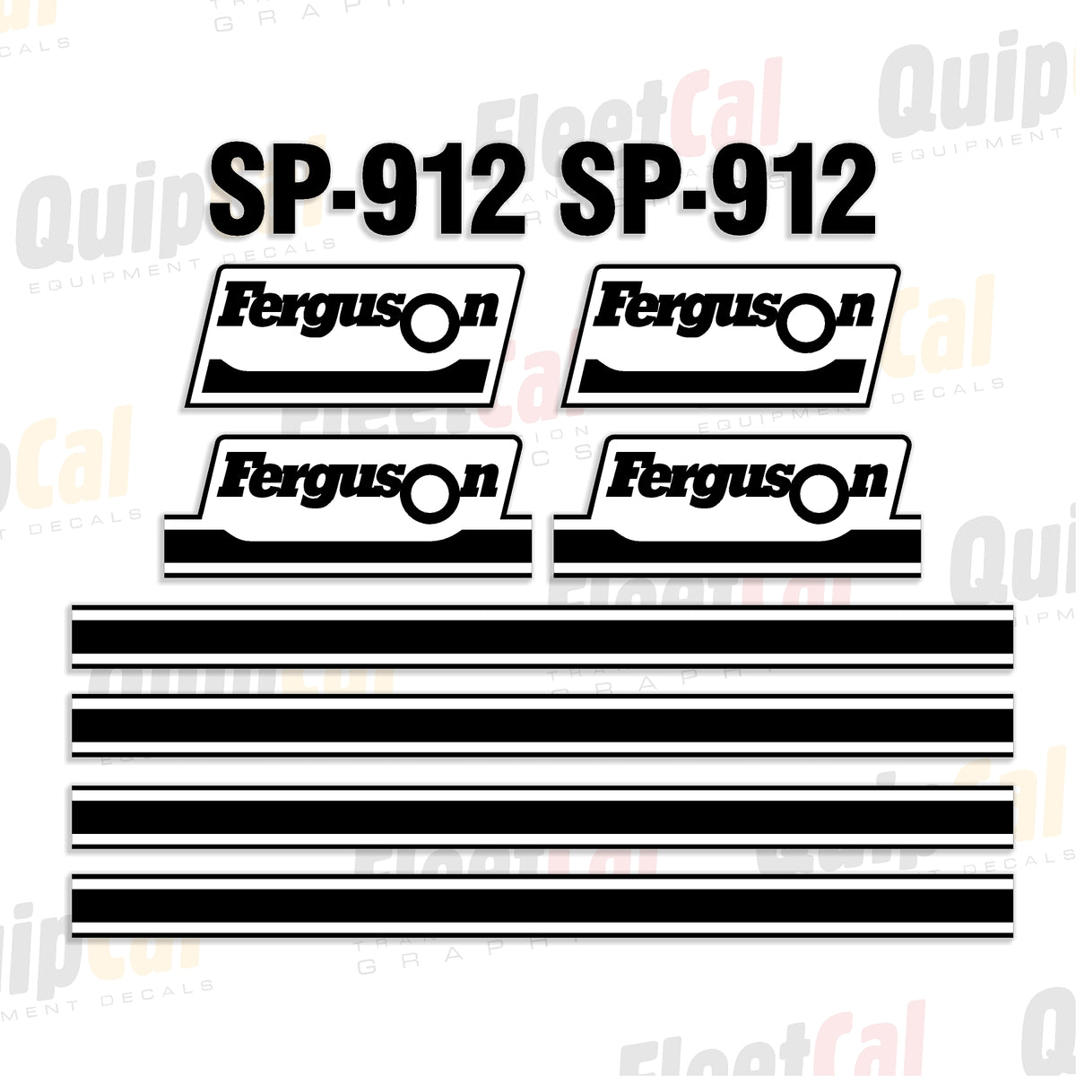 Ferguson Decals Ferguson SP-912 Pneumatic Compactor Marking Decal Set – Truck and ...