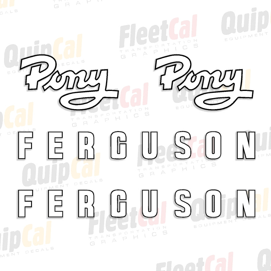 Ferguson Decals Ferguson Pony Tractor Marking Decal Set – Truck and Equipment Decals