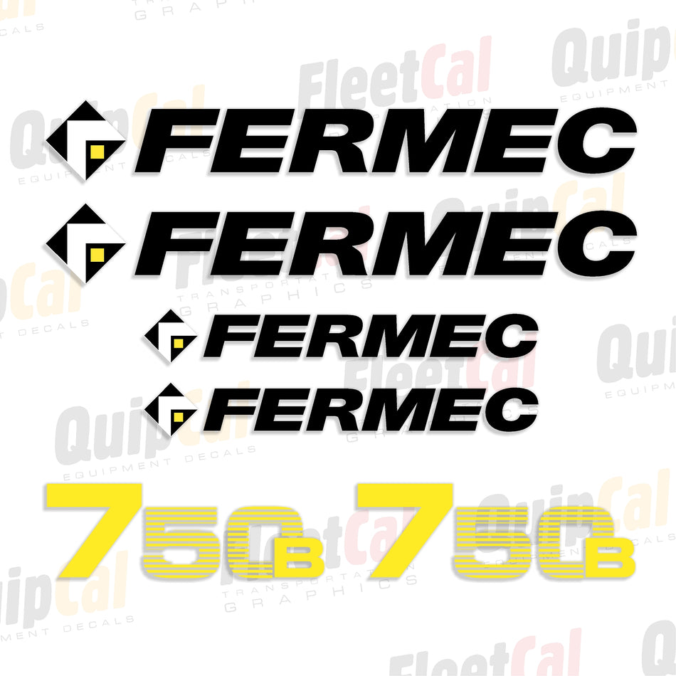 Fermec Backhoe Decal Set