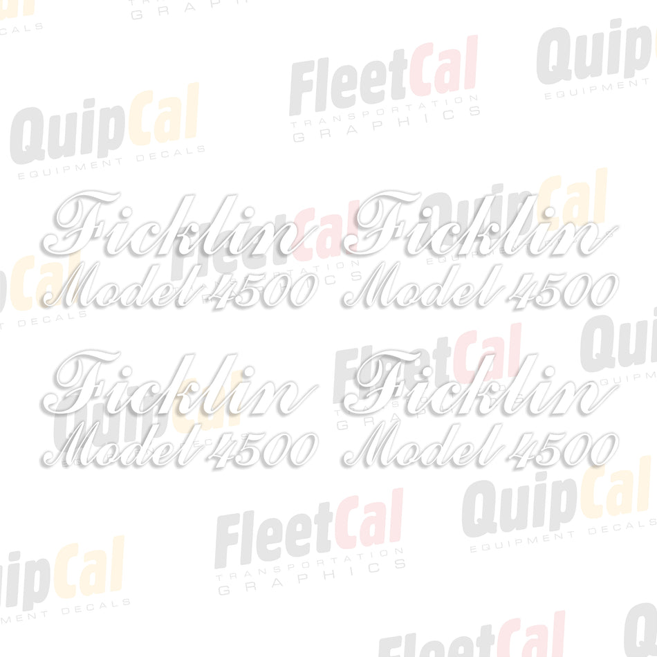 Ficklin Model 4500 Gravity Wagon Decal Set