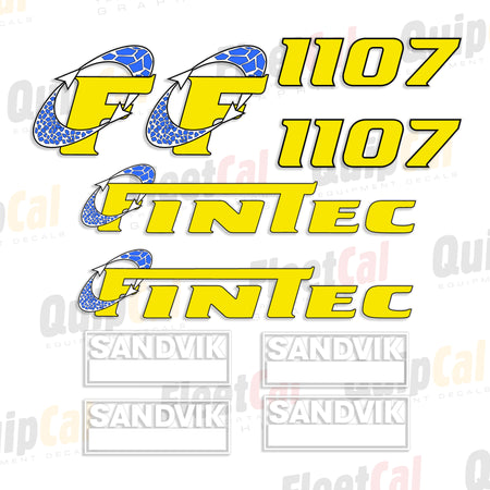 Fintec Sandvik Crusher Decals