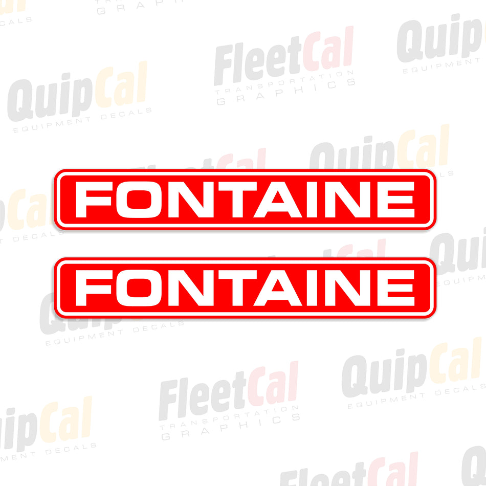 Fontaine Trailers Logo Decals (1 PAIR)