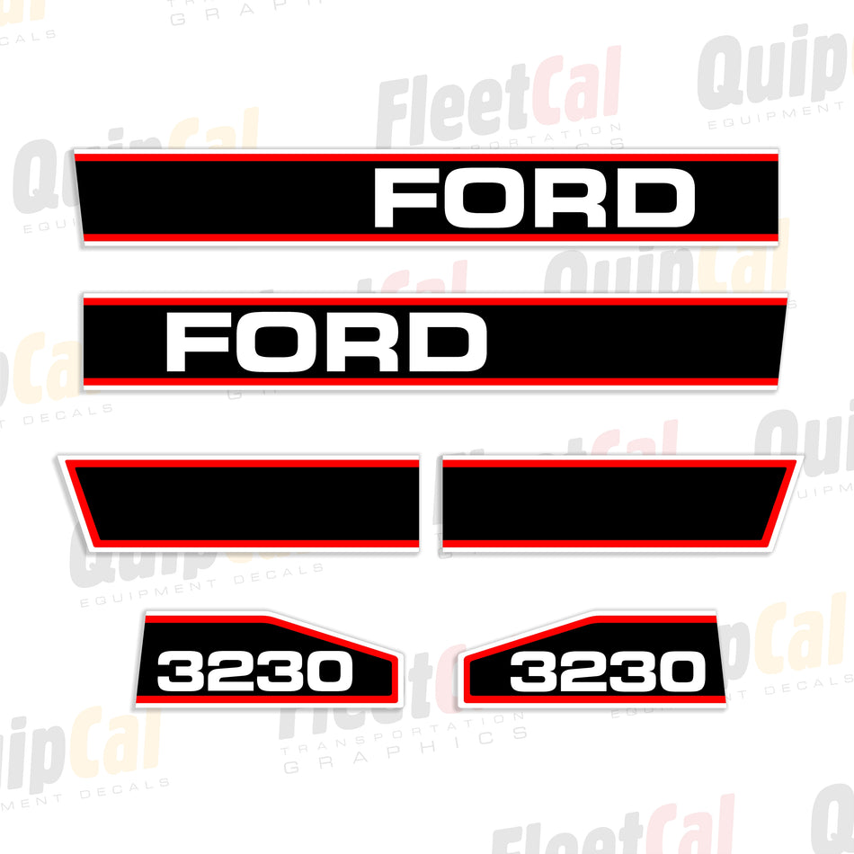 Ford 3230 Tractor Hood Decal Set