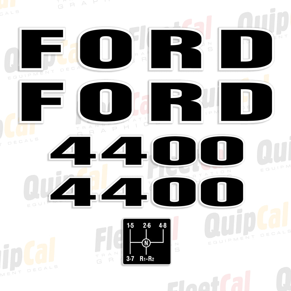 Ford 4000 Industrial Tractor Decal Set