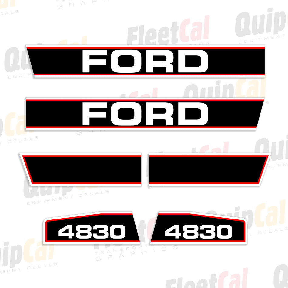 Ford 4830 Tractor Hood Decal Set