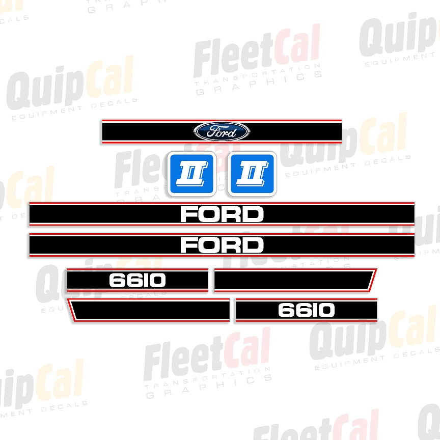 Ford Tractor Lettering Ford 6610 Series II Tractor Marking Decal Set – Truck and Equipment Decals