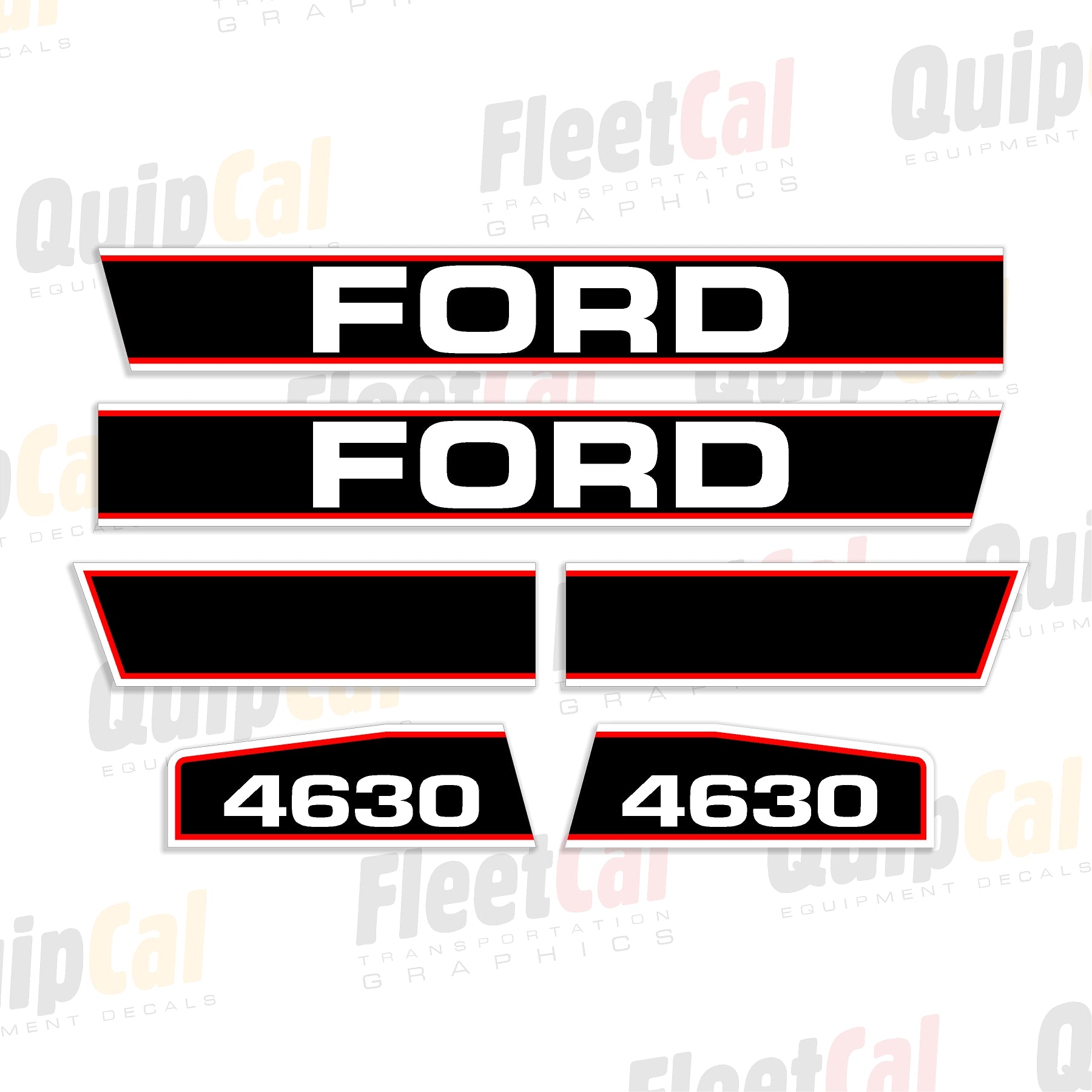 Ford 4630 Tractor Hood Marking Decal Set – Truck and Equipment Decals