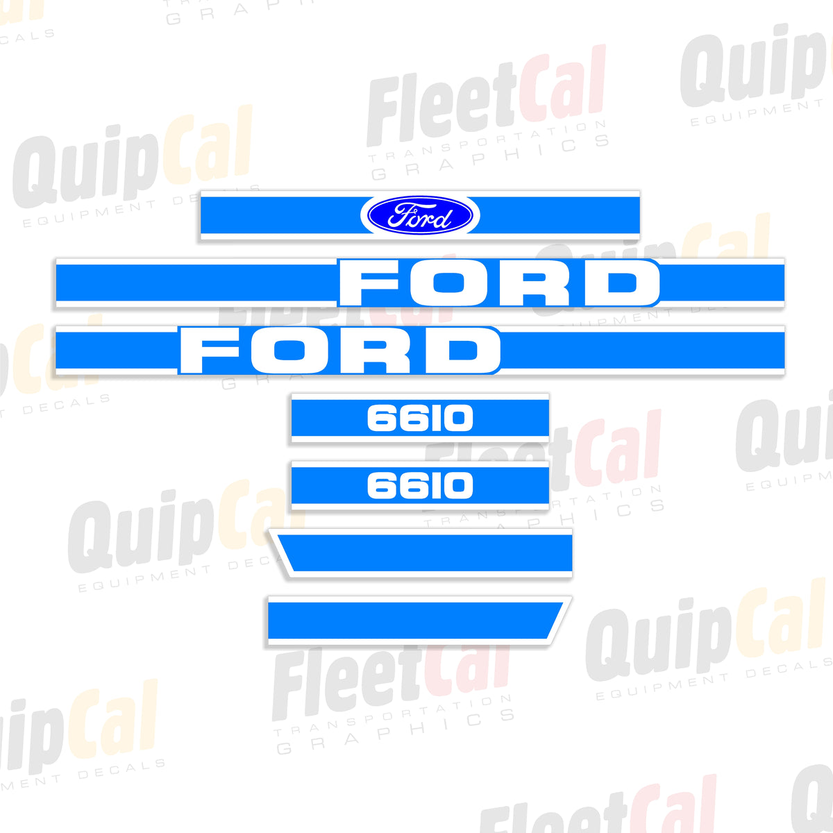 Ford Tractor Lettering Ford 6610 Tractor Hood Early Model Marking Decal Set – Truck and ...