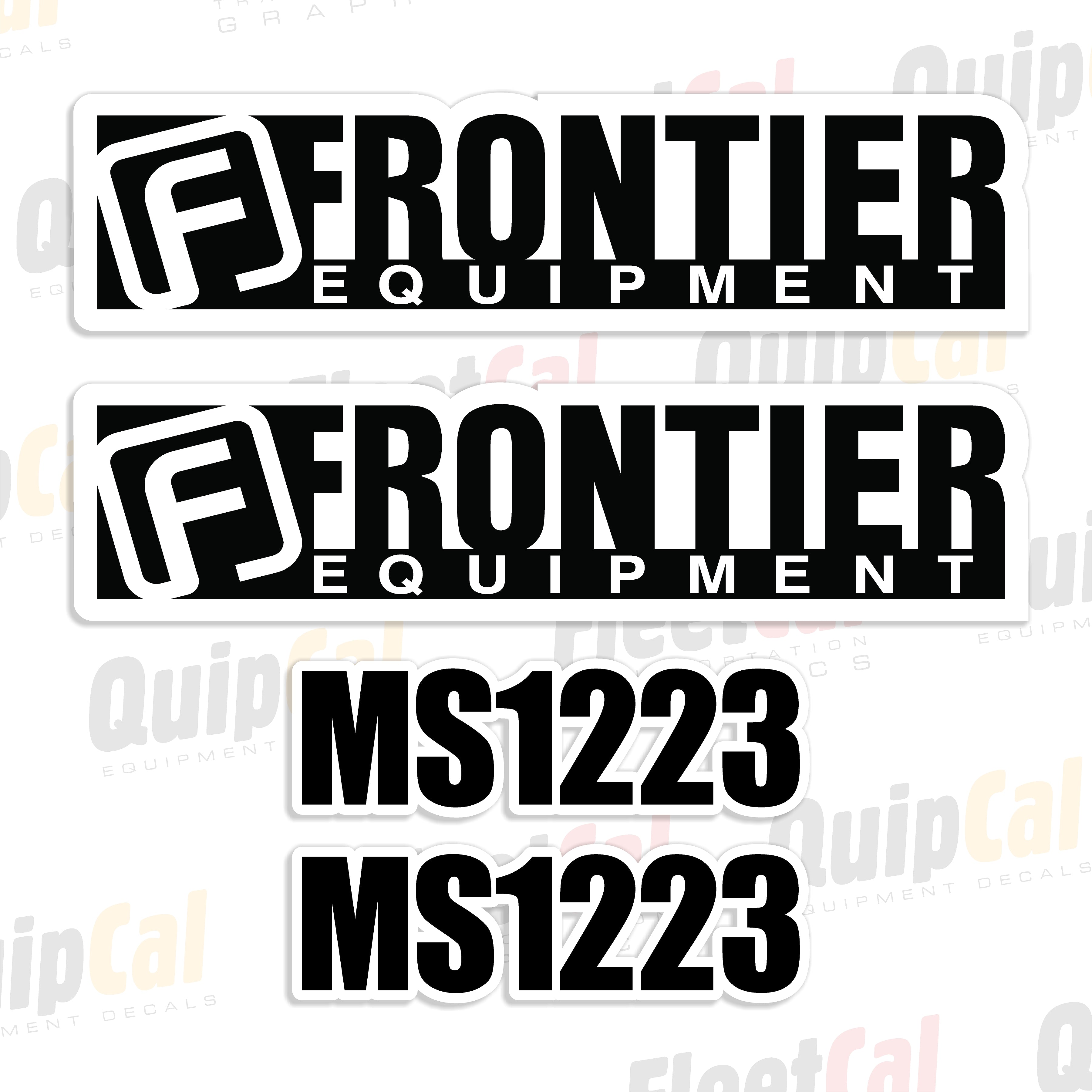 Frontier Equipment Decals