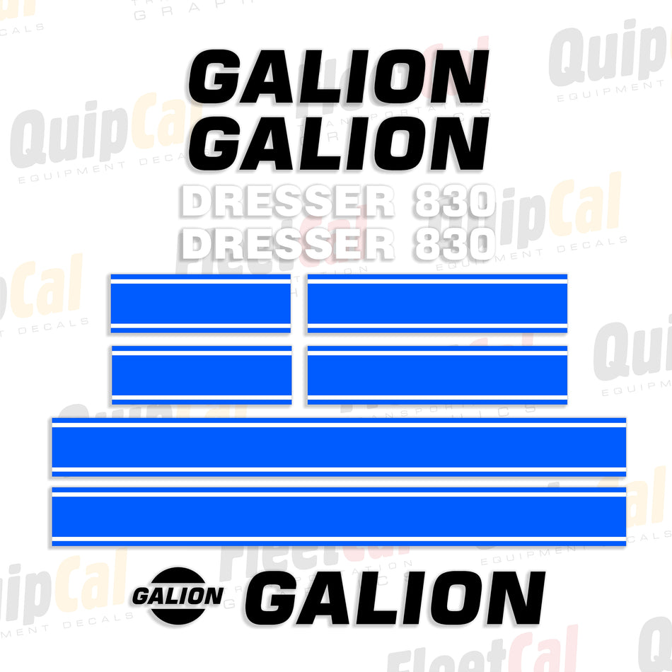 Galion Dresser 830 Grader Decal Set