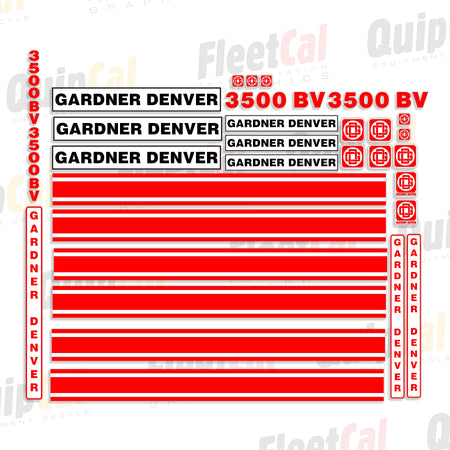 Decals for Gardner Denver Decals