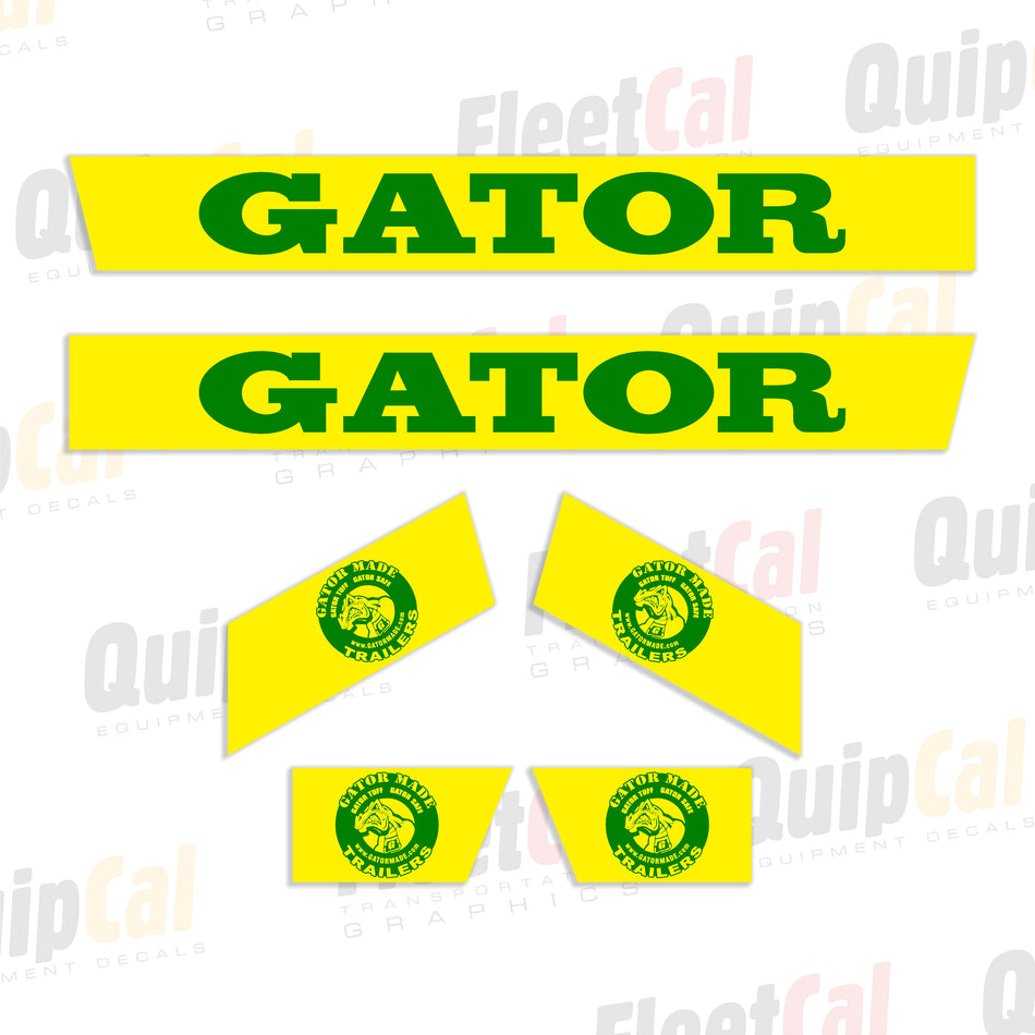 Gator Gooseneck Trailer Decals