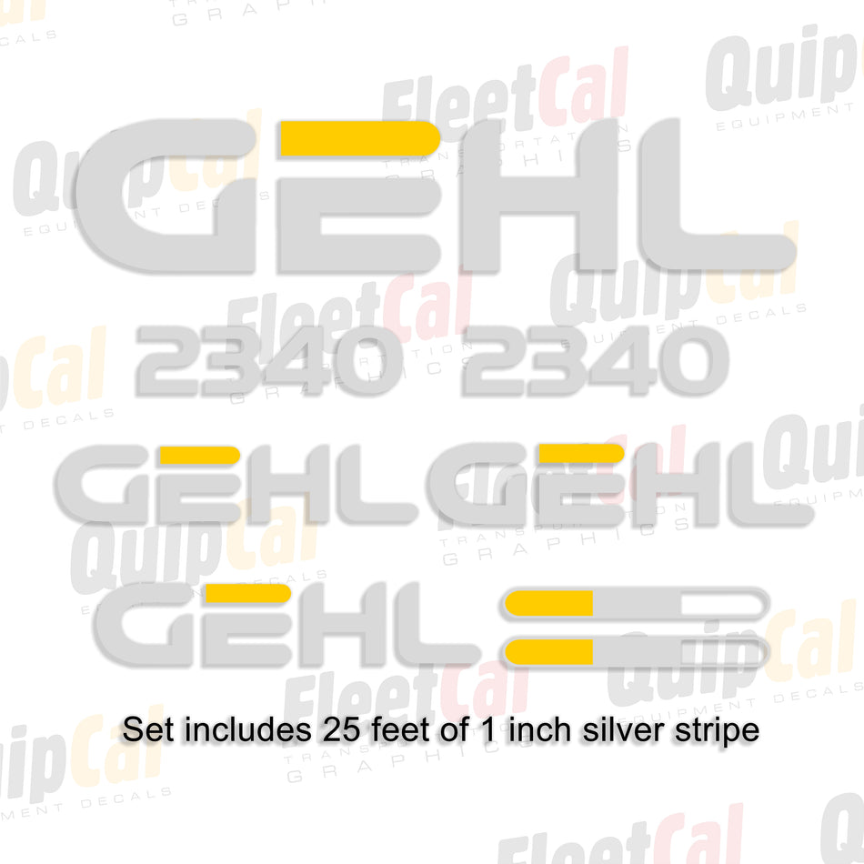 Gehl 2340 Tow Behind Mower Conditioner Decal Set