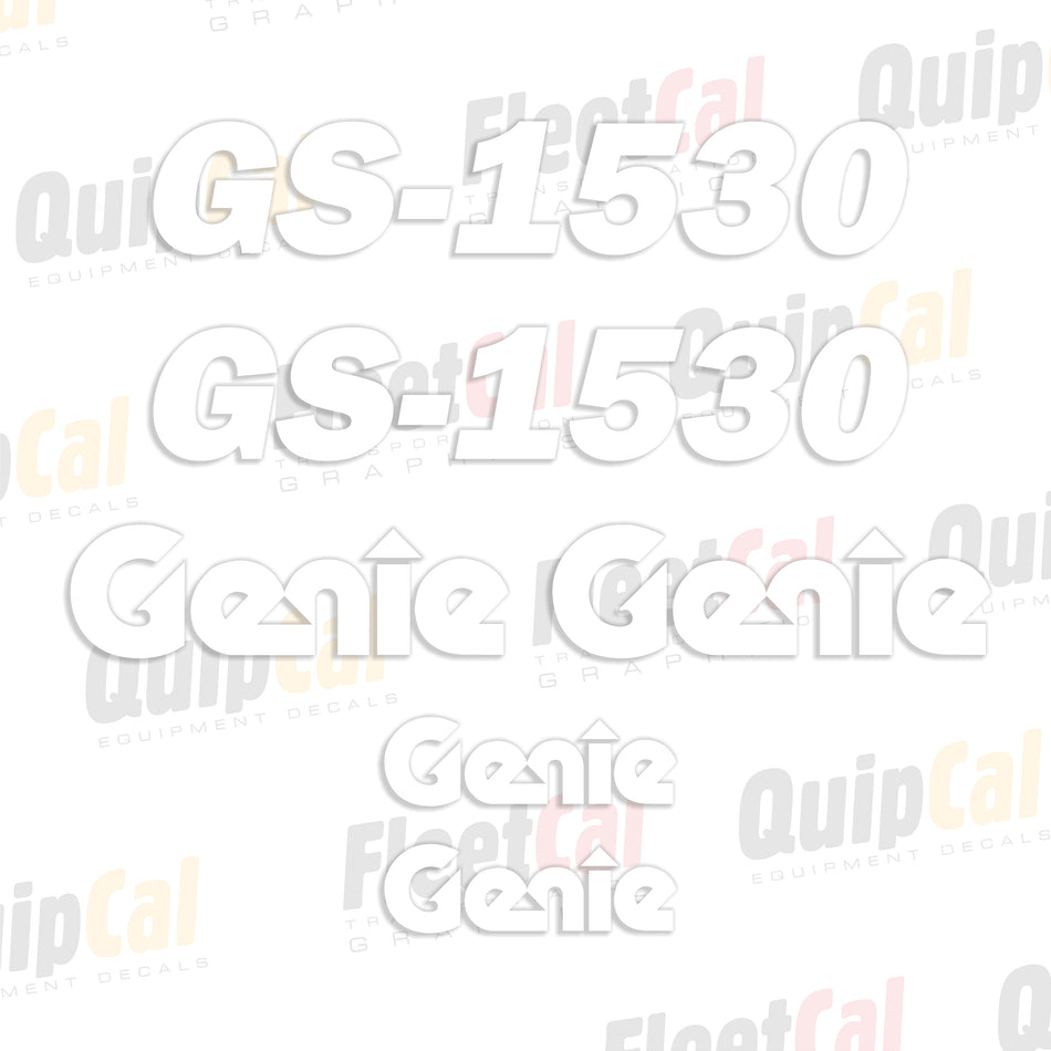 Genie GS-1530 Scissor Lift Decal Set