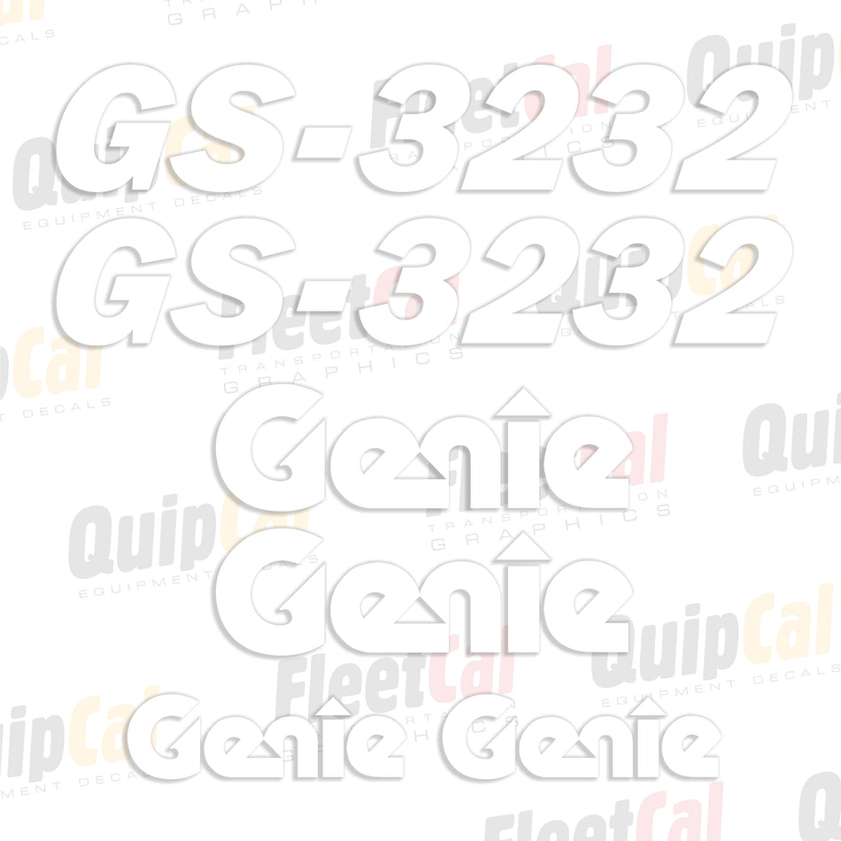 Genie GS-3232 Scissor Lift Decal Set