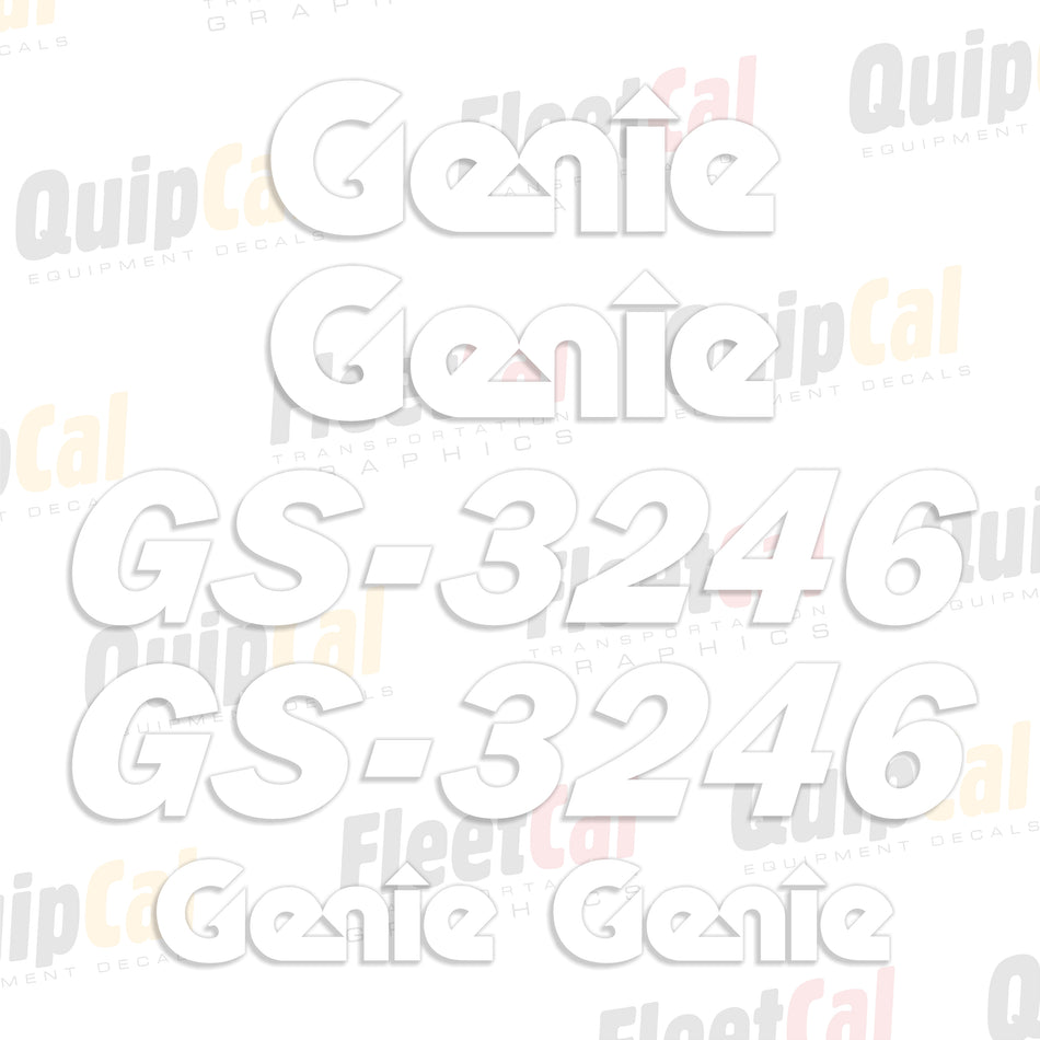 Genie GS-3246 Scissor Lift Decal Set