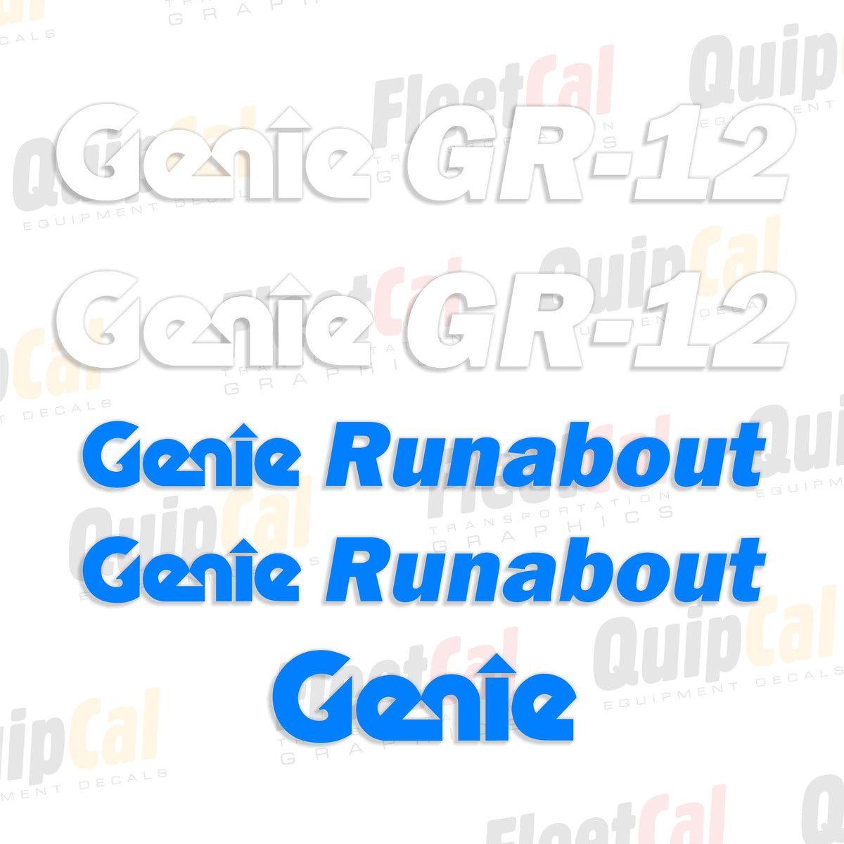 Genie Runabout Decals