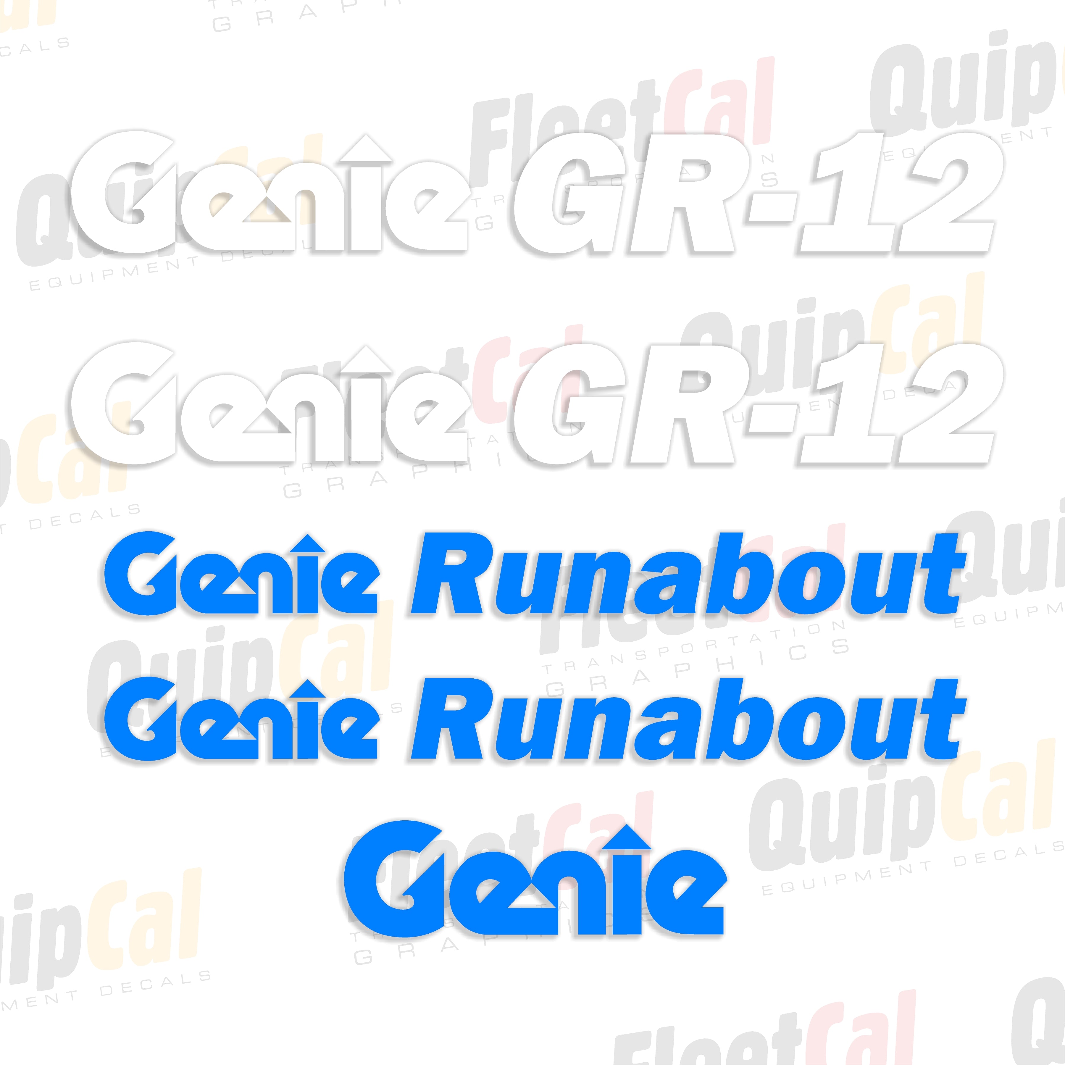 Genie Runabout Decals
