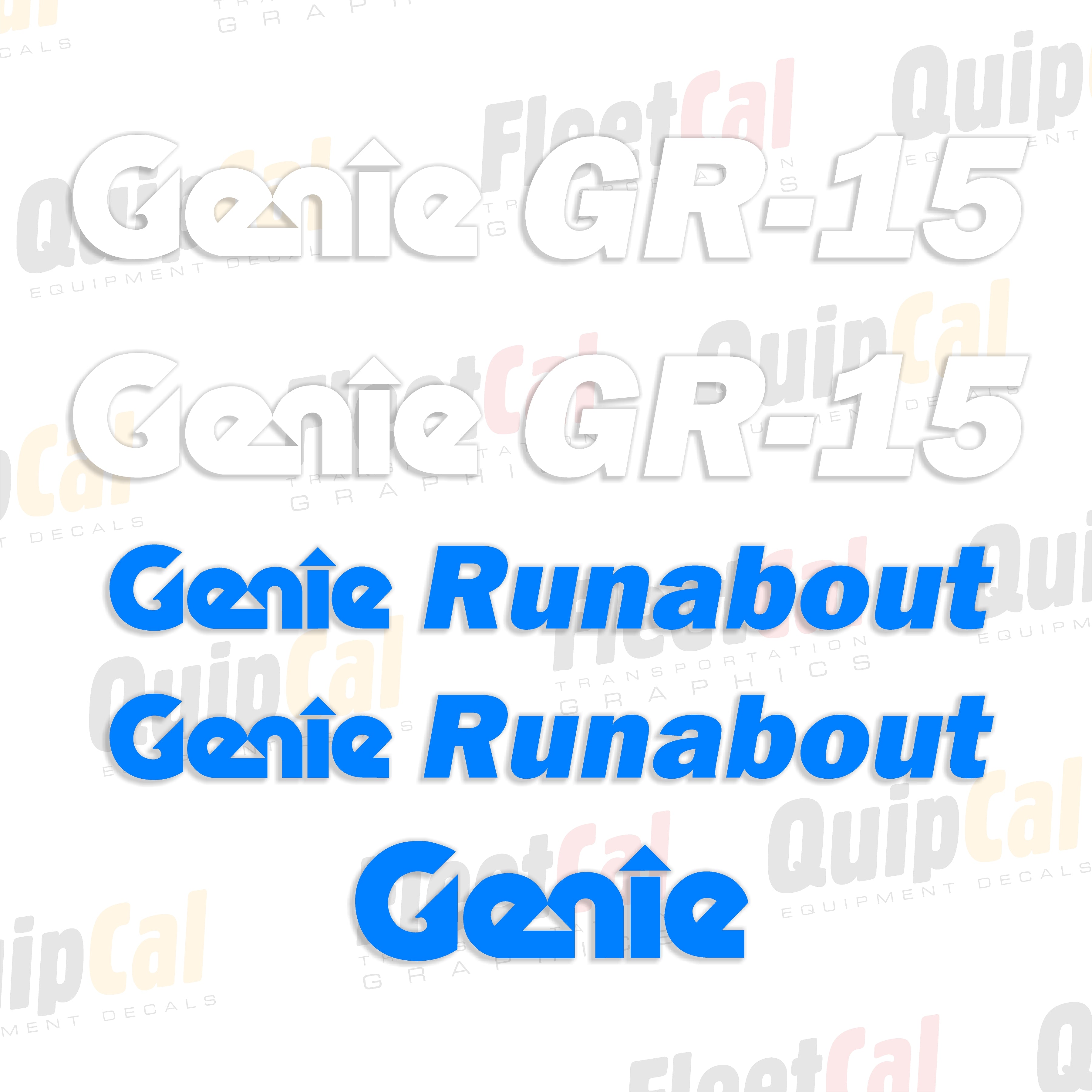 Genie Runabout Decals