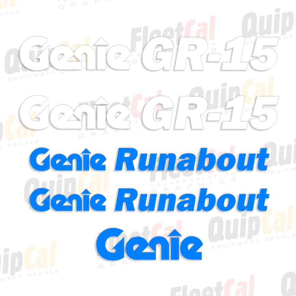 Genie Runabout Decals