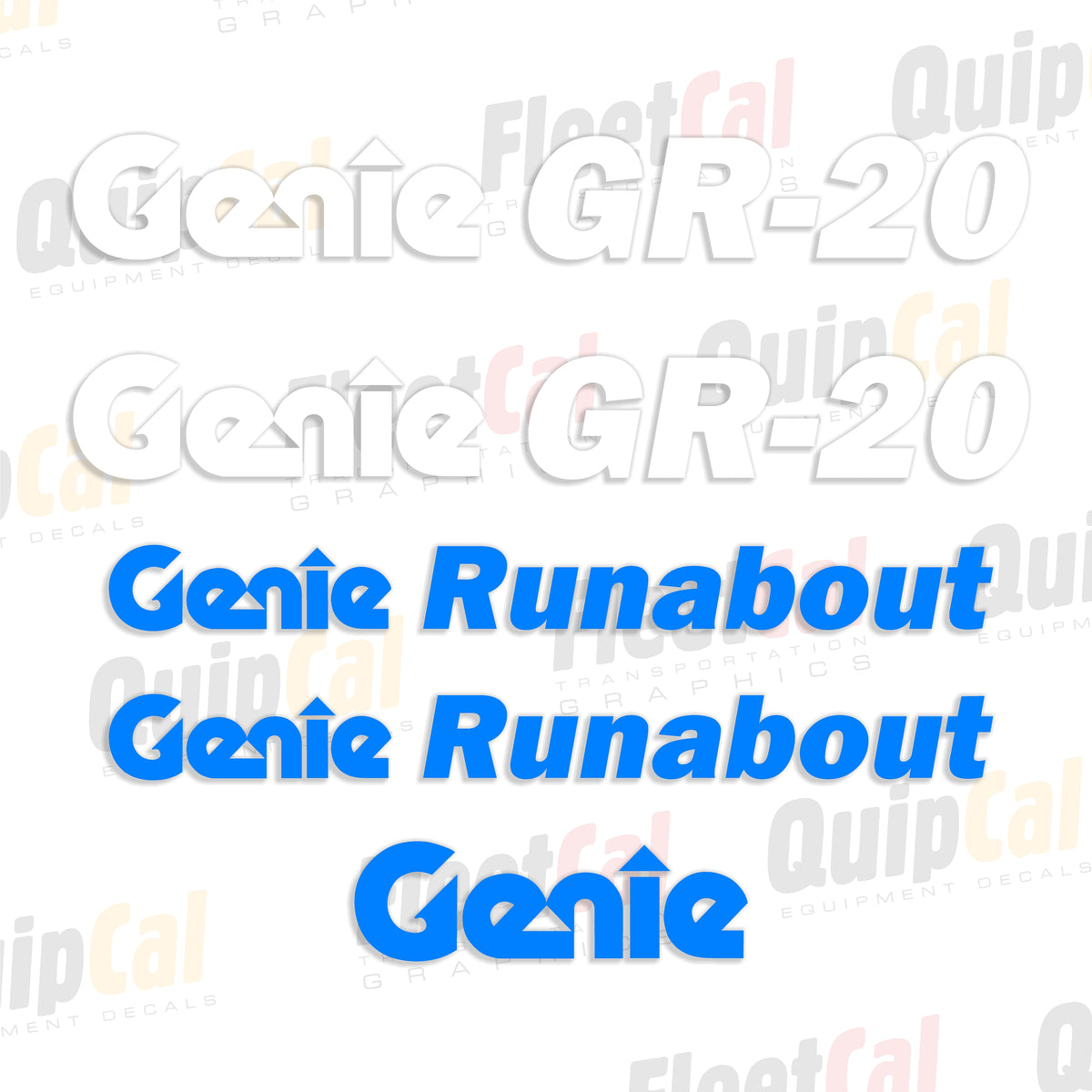 Genie Runabout Decals