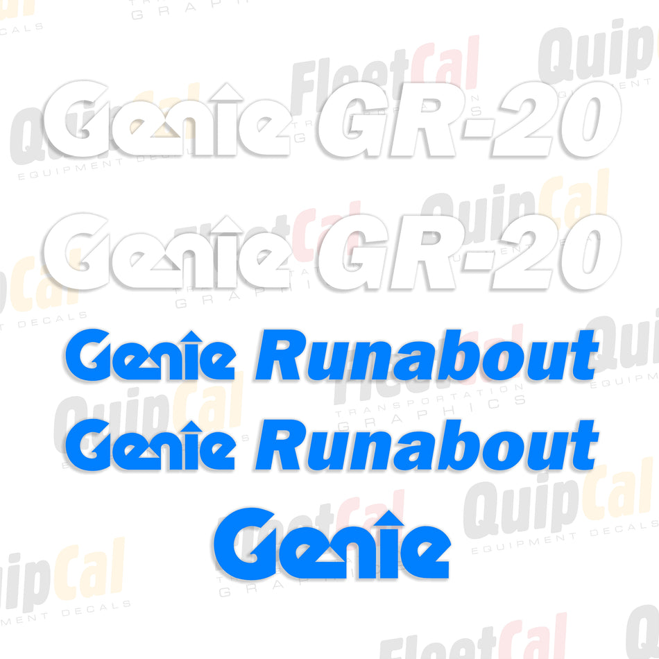 Genie Runabout Decals