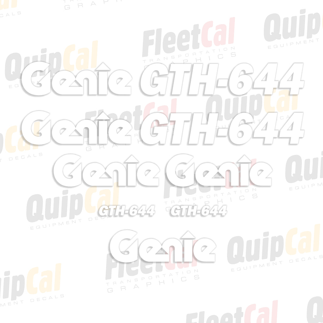 Genie GTH-644 Telehandler Early 2000s Model Marking Decal Set – Truck ...