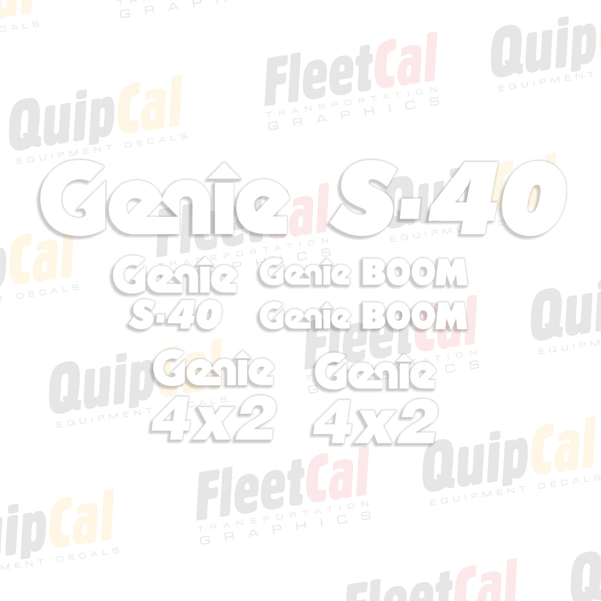 Genie Telescopic Manlift Decals