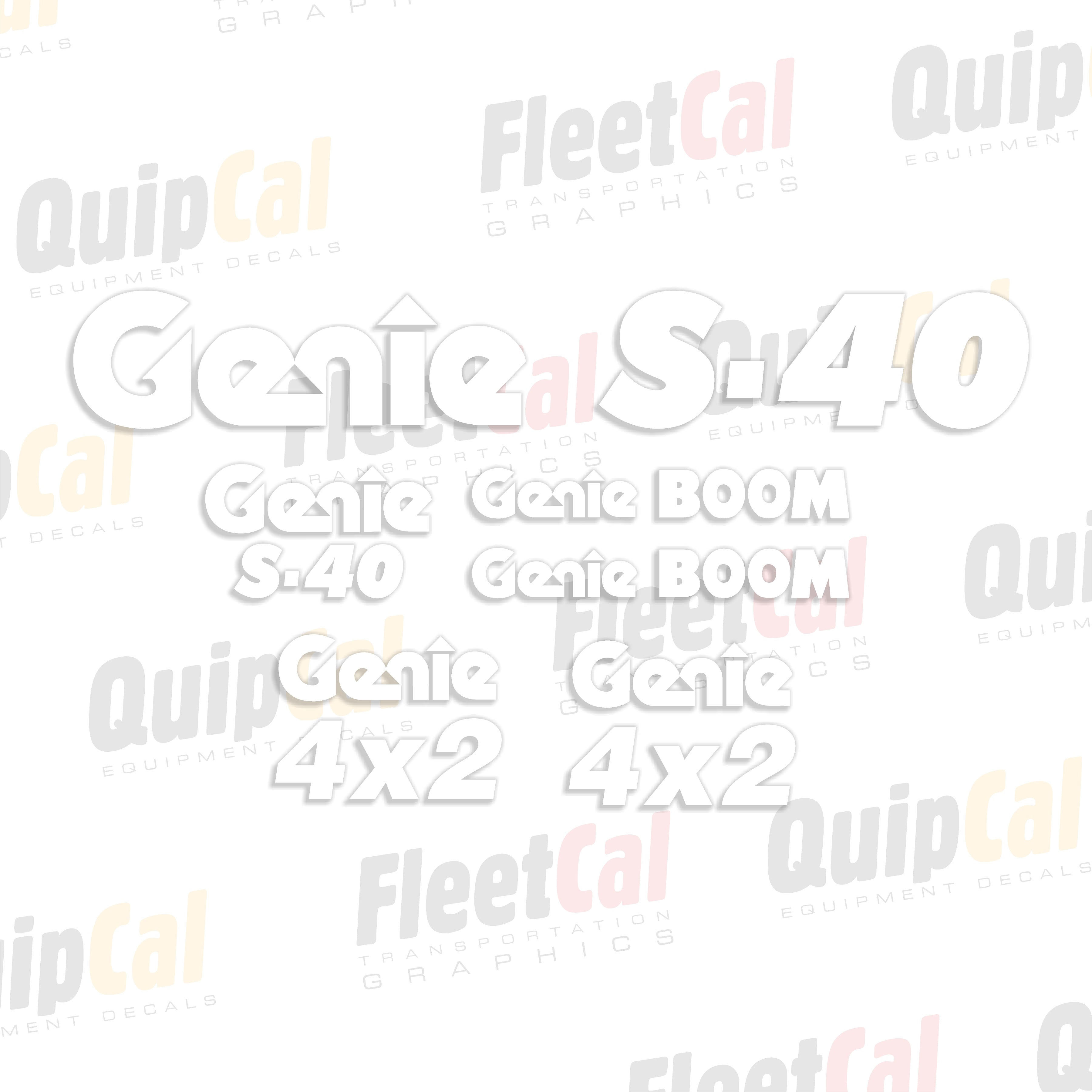 Genie Telescopic Manlift Decals