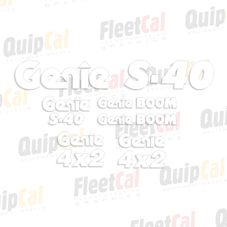 Genie Telescopic Manlift Decals