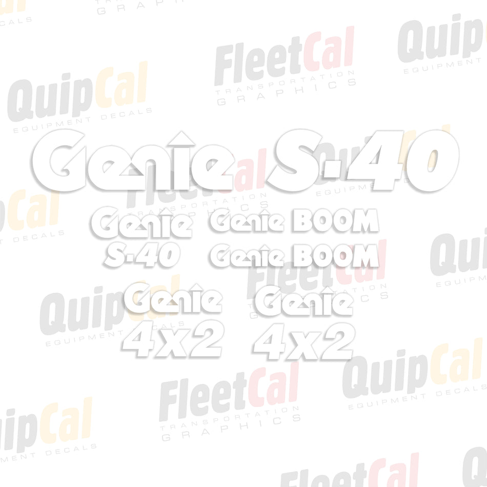 Genie Telescopic Manlift Decals