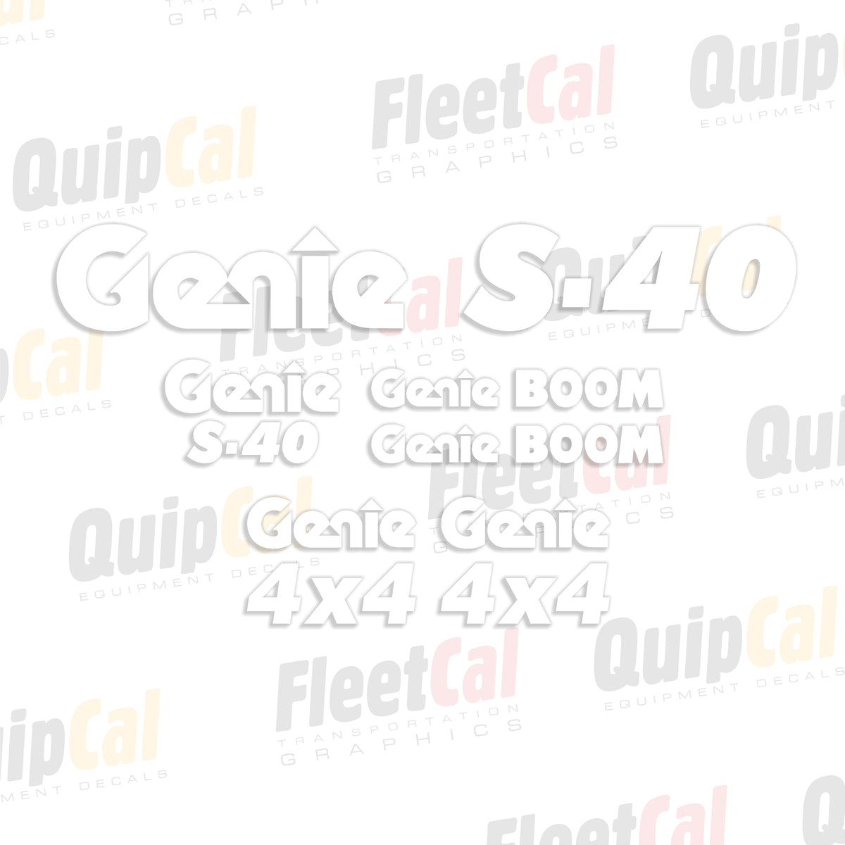 Genie Telescopic Manlift Decals
