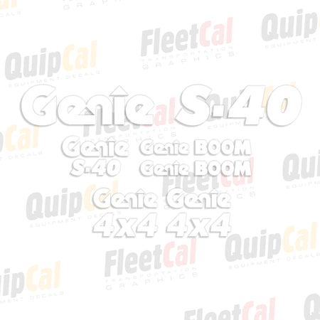 Genie Telescopic Manlift Decals