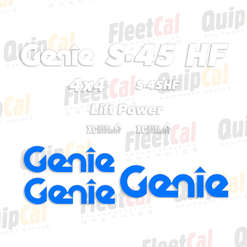 Genie Telescopic Manlift Decals