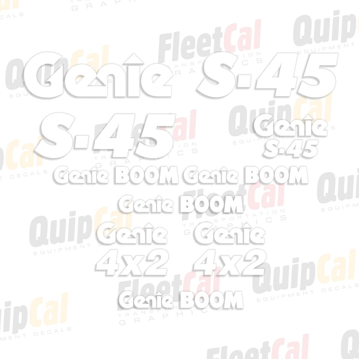 Genie Telescopic Manlift Decals