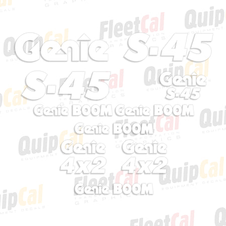 Genie Telescopic Manlift Decals