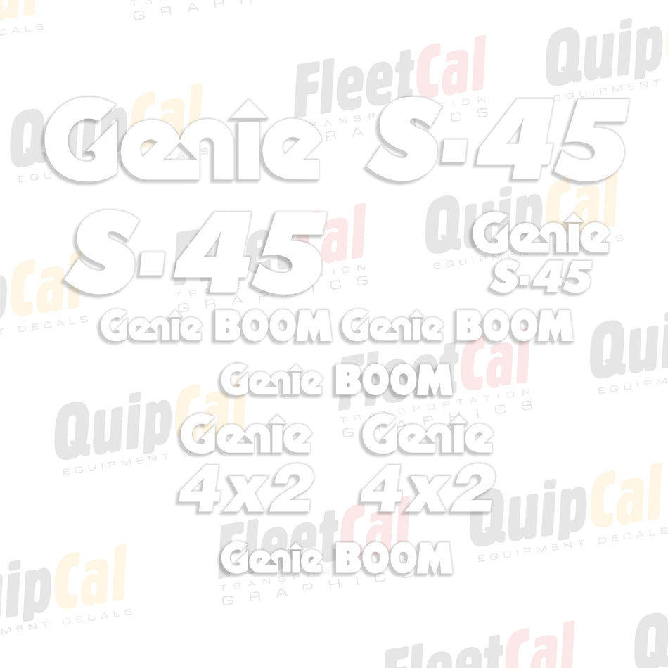 Genie Telescopic Manlift Decals