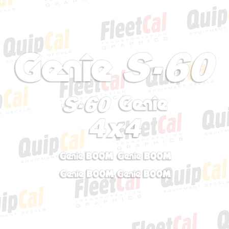 Genie Telescopic Manlift Decals