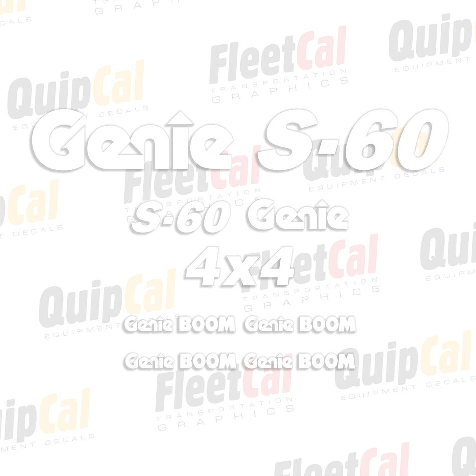 Genie Telescopic Manlift Decals